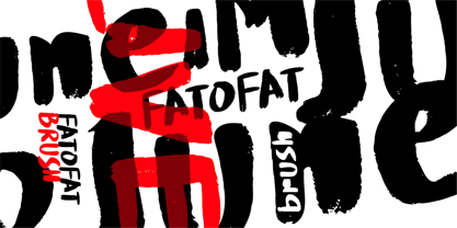 Fatofat Brush Font Poster 1