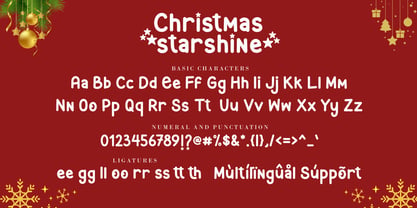 Christmas Starshine Font Poster 7