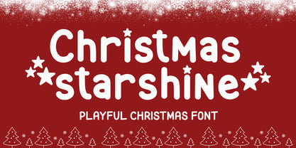 Christmas Starshine Font Poster 1
