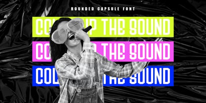Rounded Capsule Font Poster 2