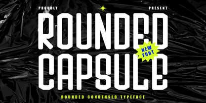 Rounded Capsule Font Poster 1