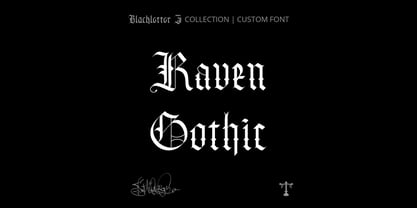 Raven Gothic Font Poster 1