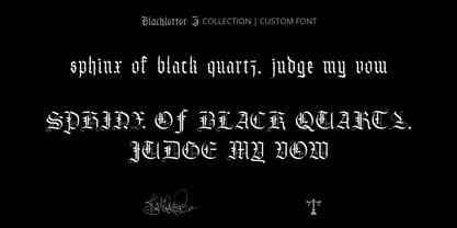 Raven Gothic Font Poster 5