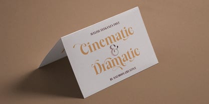 Aveline Eleganza Font Poster 7