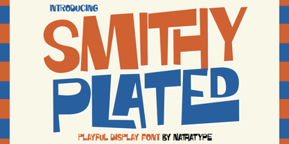 Smithy Plated Font Poster 1
