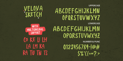 Velova Sketch Font Poster 9