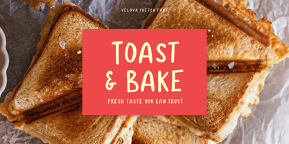 Velova Sketch Font Poster 4