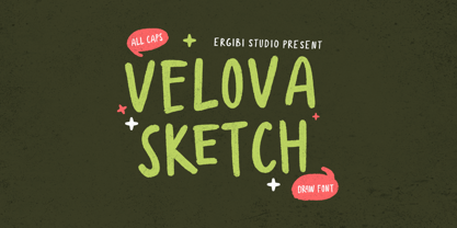 Velova Sketch Font Poster 1