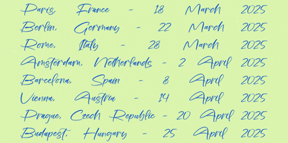 Rolling Highway Font Poster 13