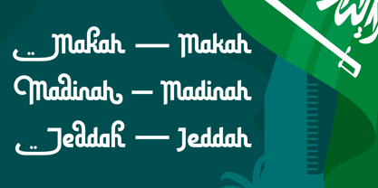 Saudi Arabia Font Poster 2