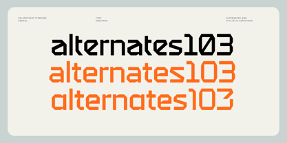 Arenal Font Poster 13