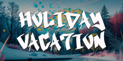 Santoria Graffiti Font Poster 3