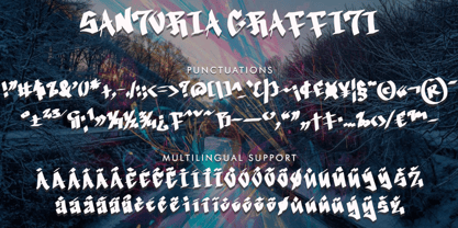 Santoria Graffiti Font Poster 6