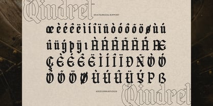 Qindret Font Poster 11