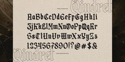 Qindret Font Poster 10