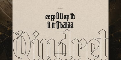 Qindret Font Poster 12