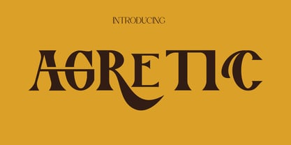 Agretic Font Poster 1