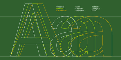 Gavion Font Poster 10