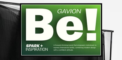 Gavion Font Poster 12