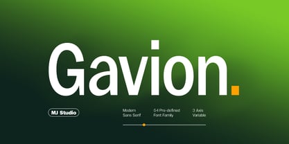 Gavion Font Poster 1