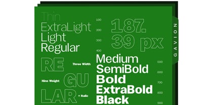 Gavion Font Poster 2