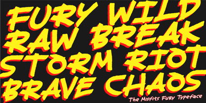 Misfit Fury Font Poster 5
