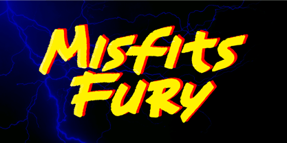 Misfit Fury Font Poster 1