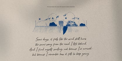 Single Whimney Font Poster 6