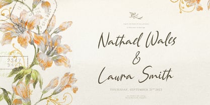 Single Whimney Font Poster 5