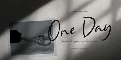Single Whimney Font Poster 3