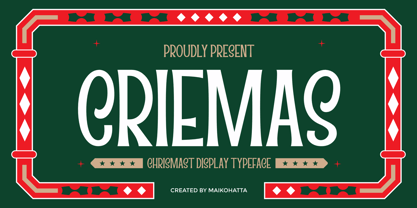 Criemas Font Poster 1