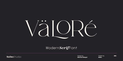 Valore Font Poster 1
