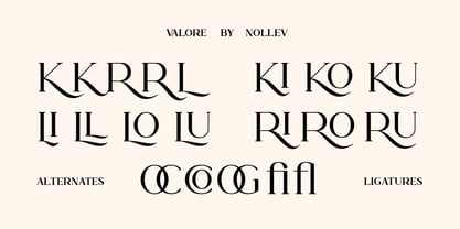 Valore Font Poster 5