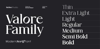 Valore Font Poster 3