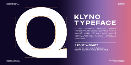 Klyno Font Poster 9