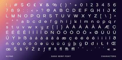 Klyno Font Poster 11