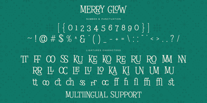 Merry Glow Font Poster 10