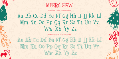 Merry Glow Font Poster 9