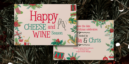 Merry Glow Font Poster 6