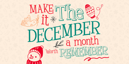 Merry Glow Font Poster 3