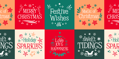 Merry Glow Font Poster 7