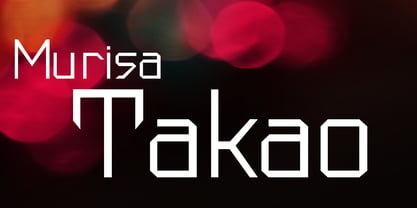 Murisa Takao Font Poster 1