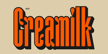 AOT Creamilk Font Poster 1