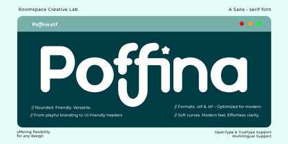 Poffina Font Poster 1