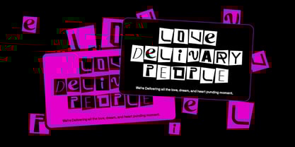 Ransom Letters Font Poster 3