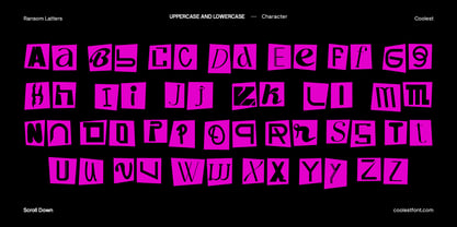 Ransom Letters Font Poster 8