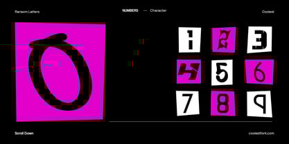 Ransom Letters Font Poster 9