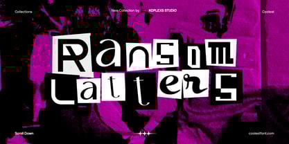 Ransom Letters Font Poster 1