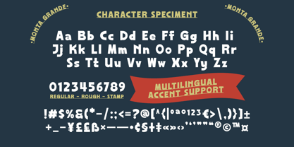 Monta Grande Font Poster 11