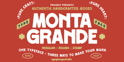 Monta Grande Font Poster 1